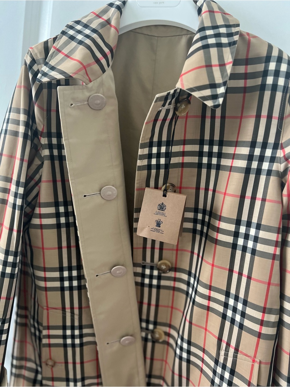 Burberry Revesible  Trench Coat with Beige - Picture 9 of 10